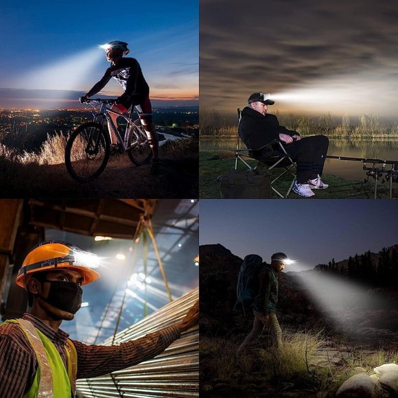 Headlamp Led Rechargeable Letour Cob Lumen Headlight High Bright Light Work Mode - Picture 6 of 8